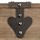 preview thumbnail 6 of 8, Household Essentials Antiqued Decorative Trunk with Hinge and Lid - 16.3"L x 24.8"W x 20.9"H