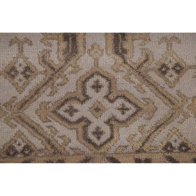 Oushak Oriental Area Rug Handmade Wool Carpet - 8'10"x 12'1"