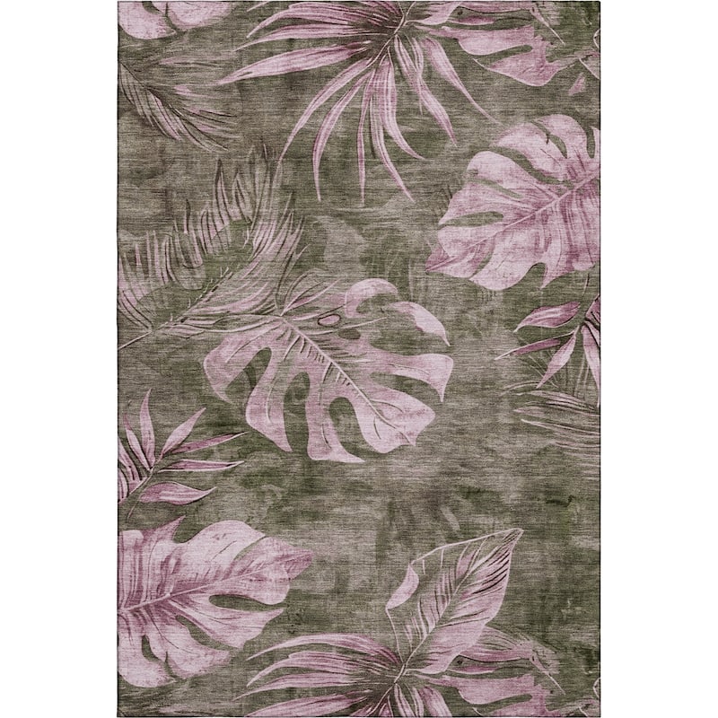 Premium Washable Super Soft Tropical Floral Mayfield Rug