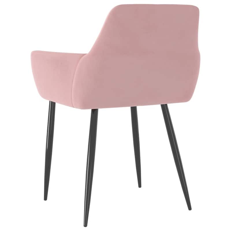 vidaXL Dining Chairs Upholstered Chair with Metal Legs for Living Room Velvet - 22" x 22" x 30.7"