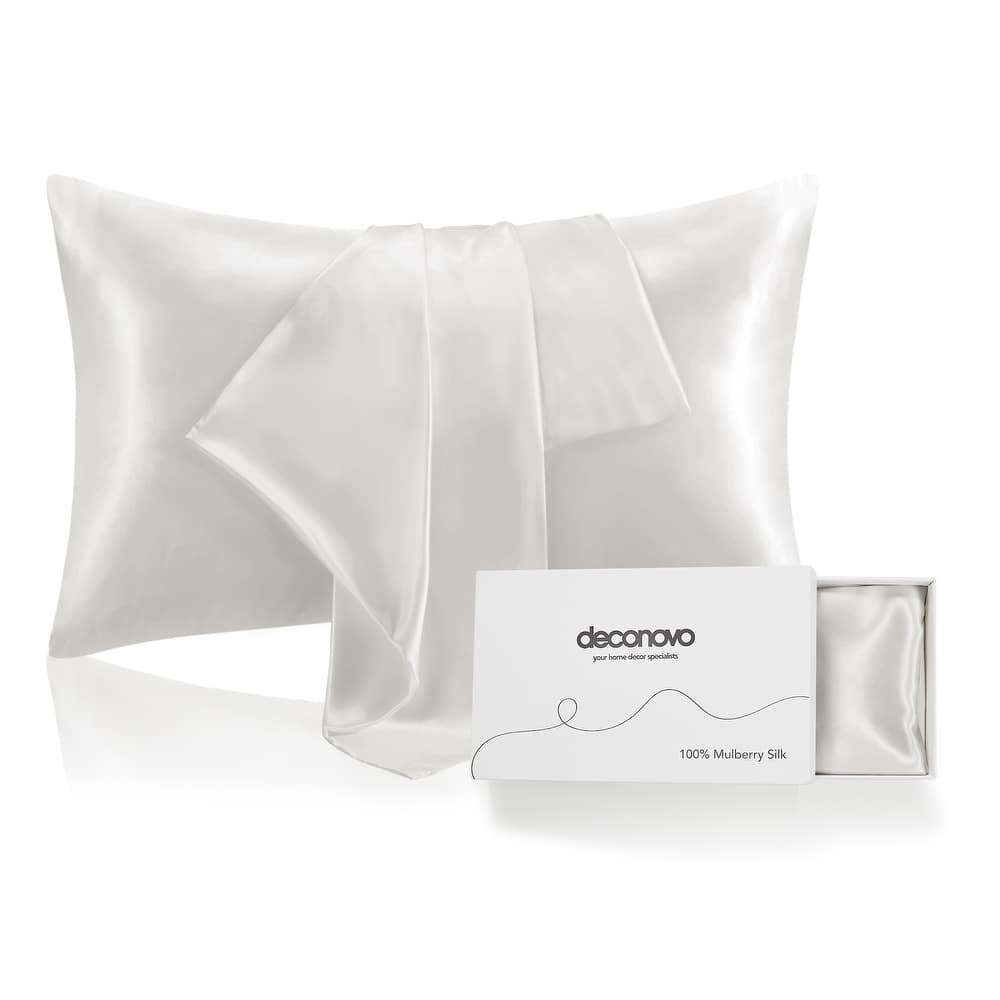Deconovo 100% Pure Mulberry Silk Pillowcase With 22 Momme 6A High Grade Fibers