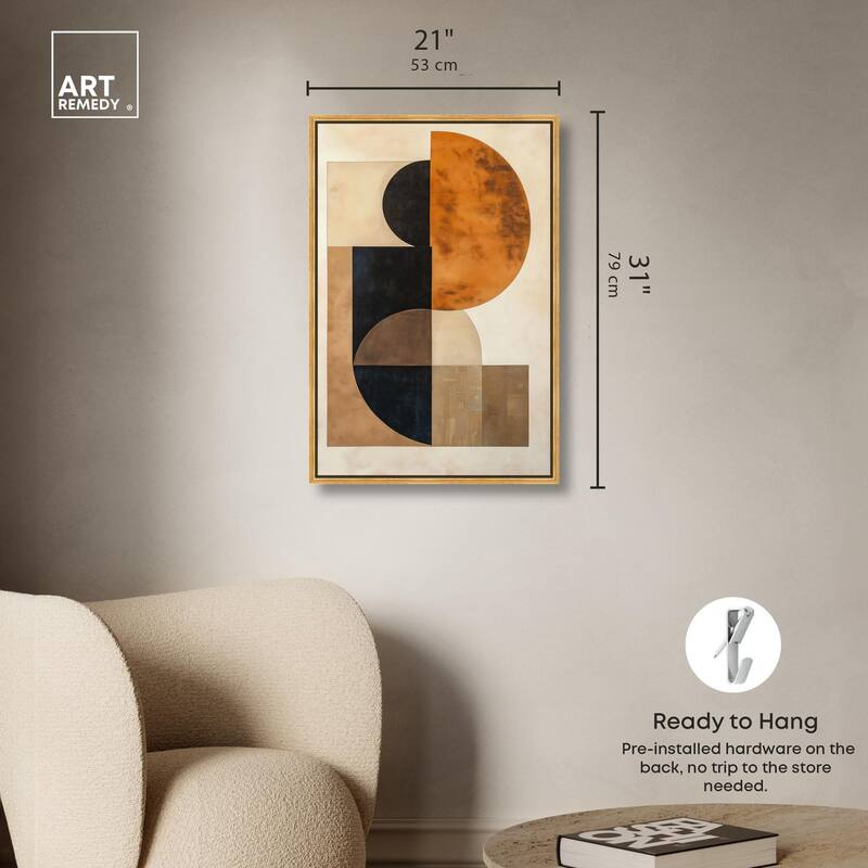 Divided Circle II Canvas by Art Remedy
