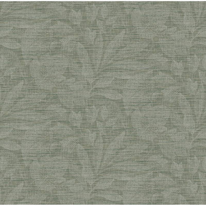A-Street Prints Lei Jade Leaf Wallpaper