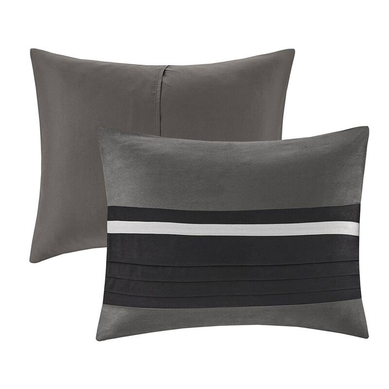 GDF Studio - Palmer 7-Piece Pieced Faux Suede Comforter Set