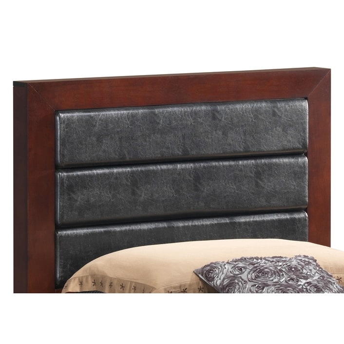 Transitional Bedroom Bed(Only Bed) - Cherry - Twin