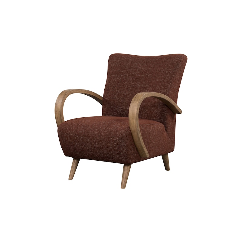 Las Vegas Upholstered Club Chair - Chocolate