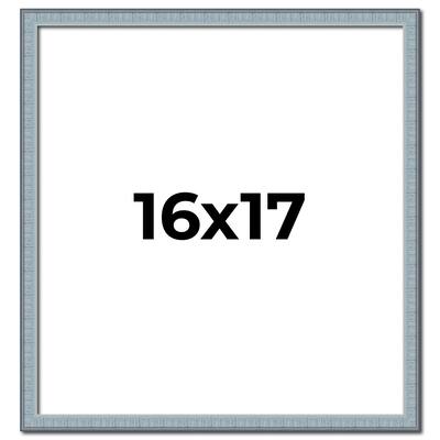 16x17 Frame Rustic Sky Blue Solid Wood Picture Frame | 0.75 Inch