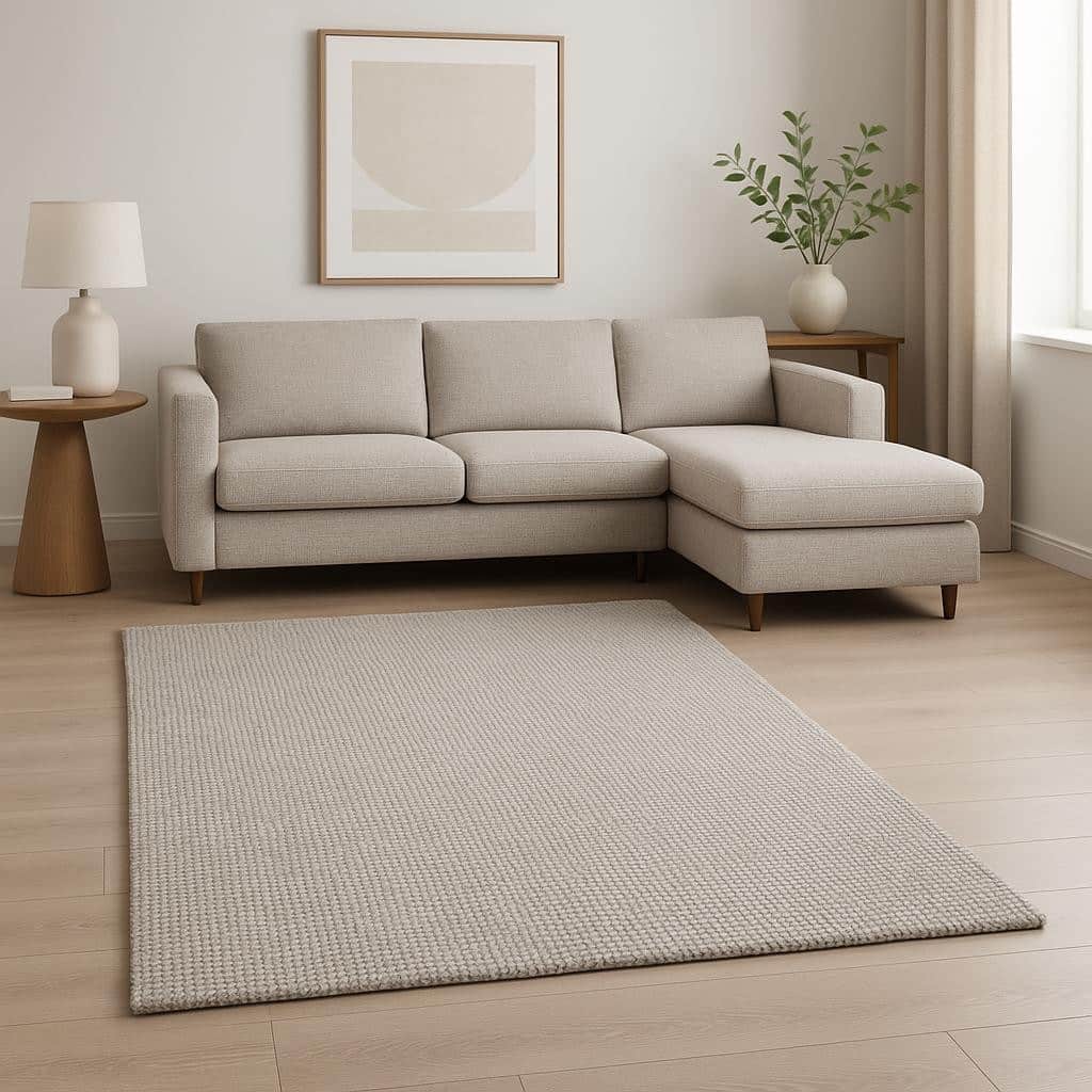 HomeRoots Solid Color Modern Rectangle Area Rug - 120 in. x 96 in. x 0.4 in.