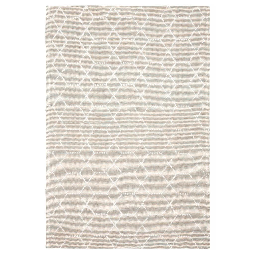 ECARPETGALLERY Braid weave Sienna Brown Wool Rug - 5'1 x 7'7