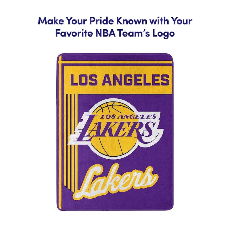 NBA Los Angeles Lakers 46" x 60" Microfiber Throw Blanket