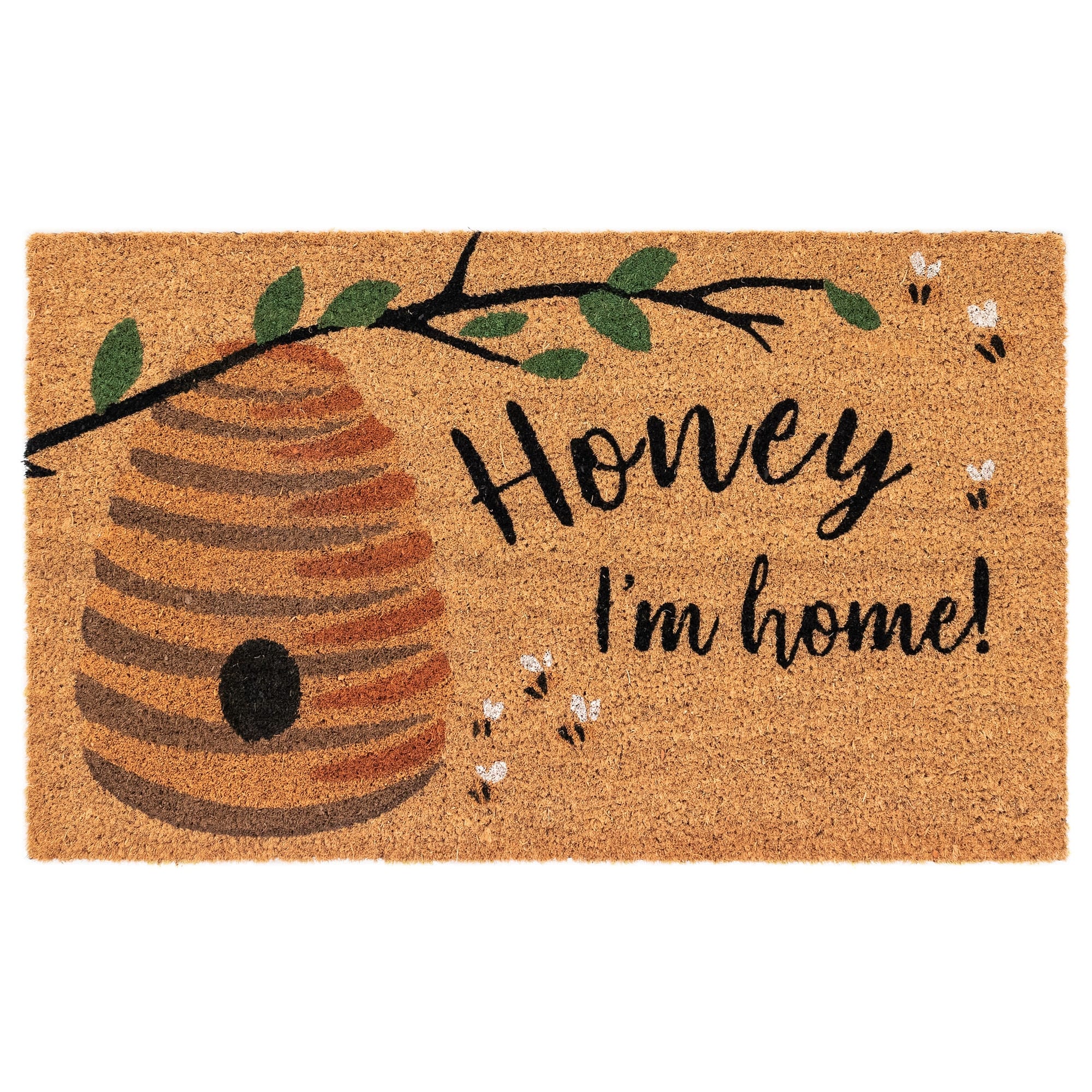 Lush Decor Natura Honey I'm Home Outdoor Mat Natural