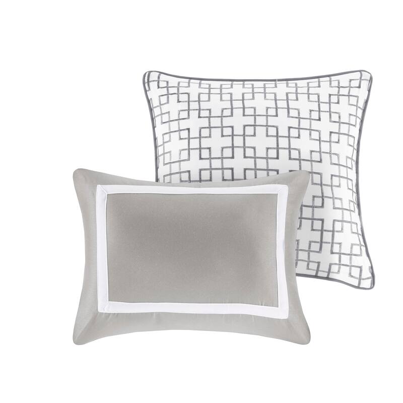 GDF Studio - Heritage 8-Piece Comforter and Quilt Set Collection with Decorative Pillows