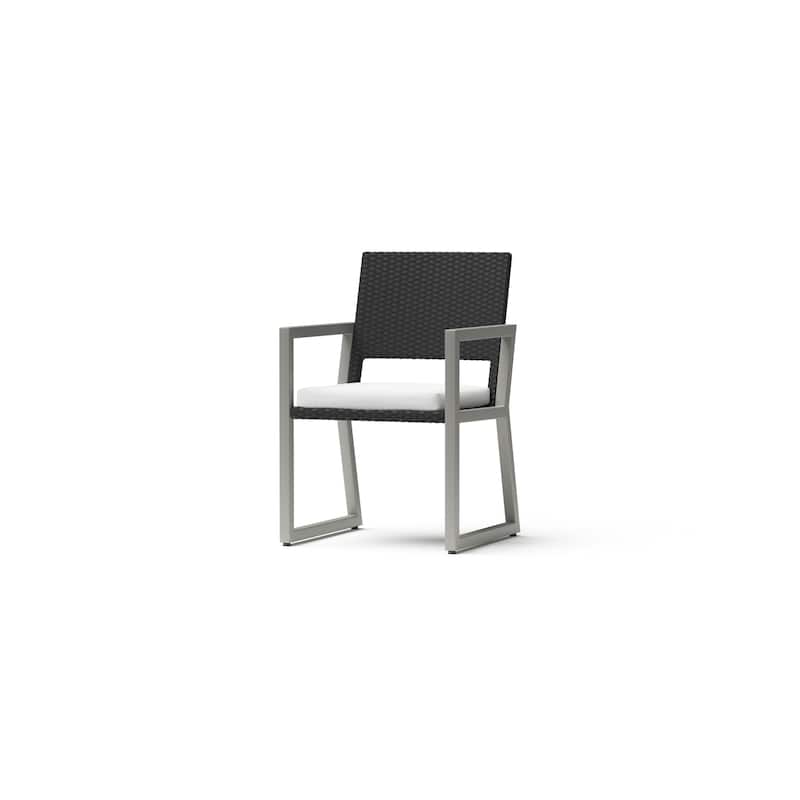 Milo Espresso 9 Piece Sunbrella Outdoor Patio Dining Set