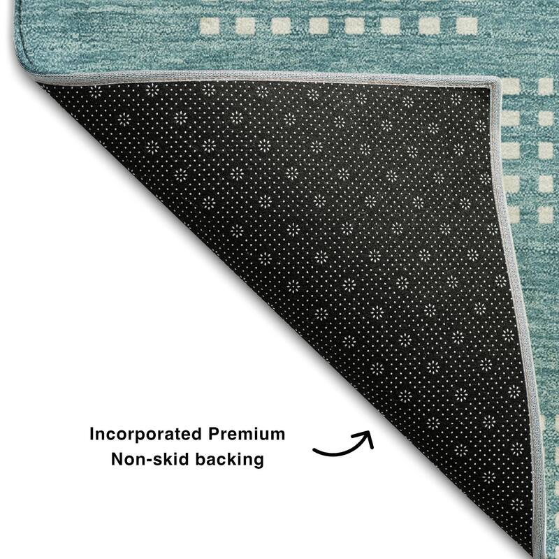 Premium Washable Super Soft Modern Houndstooth Mayfield Rug