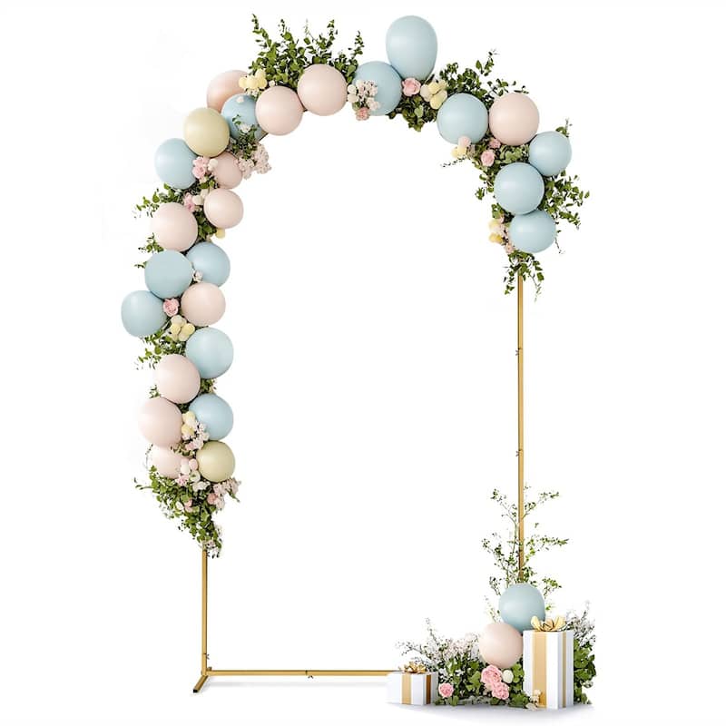 47.2" W x 86.6" H Iron Arch Roof for Garden Wedding