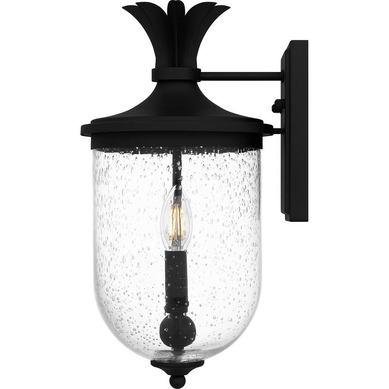 Earth Black Two Light Outdoor Wall Mount from the Havana Collection