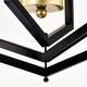 preview thumbnail 13 of 13, 18.11" Matte Black & Gold 4-Light Industrial Chandelier for Dining & Living Room (E12 Bulbs Not Included)