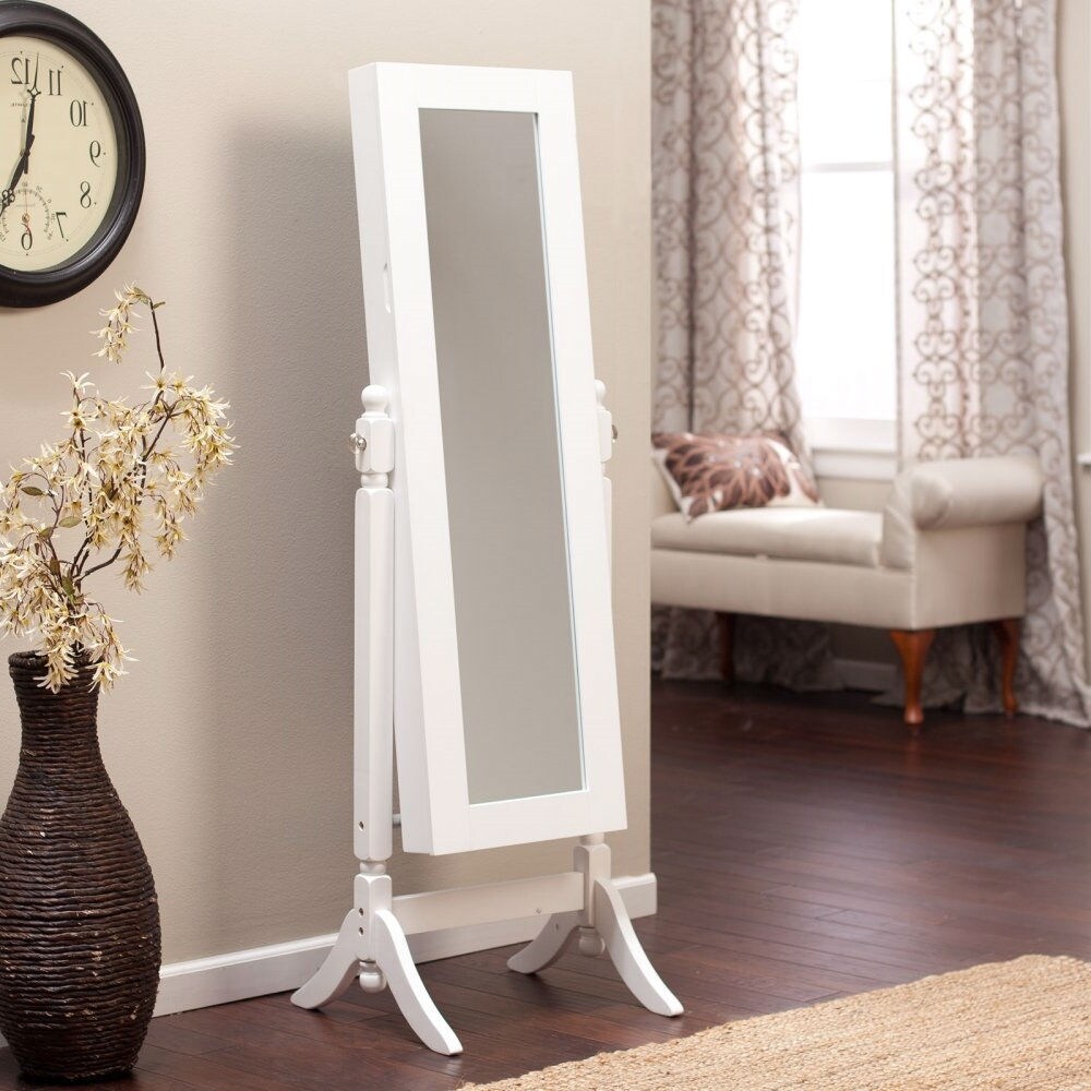 mirror with jewelry storage