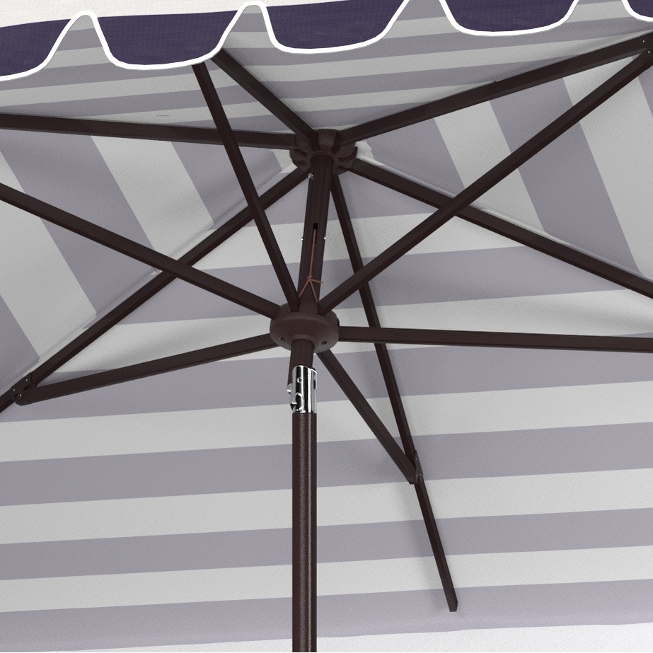 black and white striped rectangular patio umbrella KXWOQ3ED 9ft Round Wood Market Umbrella, Striped, Outdoor Table with Pulley Lift, 8 Ribs Polyester Fabric, Sun Umbrella for Garden Deck Pool Backyard : Patio, Lawn SAFAVIEH Outdoor Collection Elsa Fashion Line 9 Deluxe 8 ft Black and