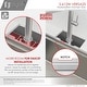 preview thumbnail 12 of 31, STYLISH 25 inch Stainless Steel 16G Workstation Undermount Kitchen Sink - 25" x 19" x 10"