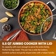 preview thumbnail 6 of 5, Gotham Steel 5.5 QT Nonstick Jumbo Cooker with Glass Lid