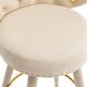 preview thumbnail 4 of 47, Ostweer Furniture Set of 2 Solid Wood Bar Stools - Beige