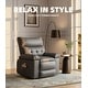 preview thumbnail 36 of 43, 37.4" Oversized Manual Recliner with Heat and Massage, 360 Swivel Rocking Chair 21.3" Seat with Cup Holder