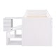 preview thumbnail 8 of 25, Twin Size Pine Wood Loft Bed with Storage Steps, Movable Desk with 5 Drawers, Full-Length Guardrail