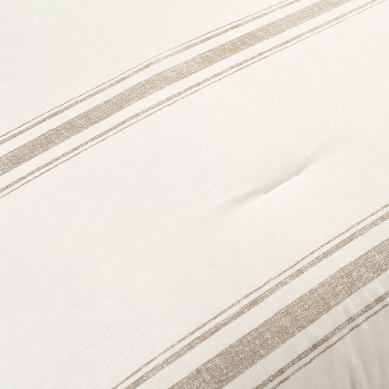 Lush Decor Farmhouse Stripe Reversible Cotton 2 Piece Comforter Set