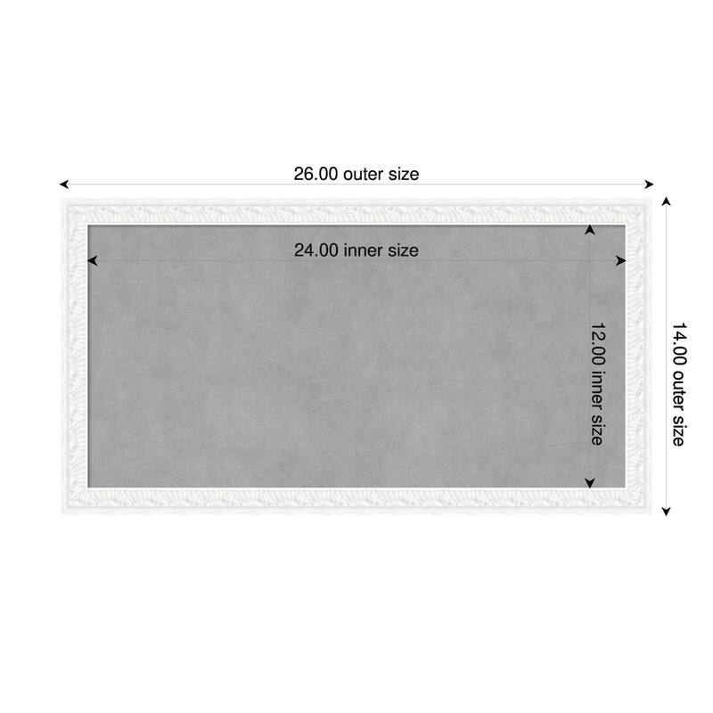 Amanti Art Bethany Black Framed - 26 x 14 in - Bethany White