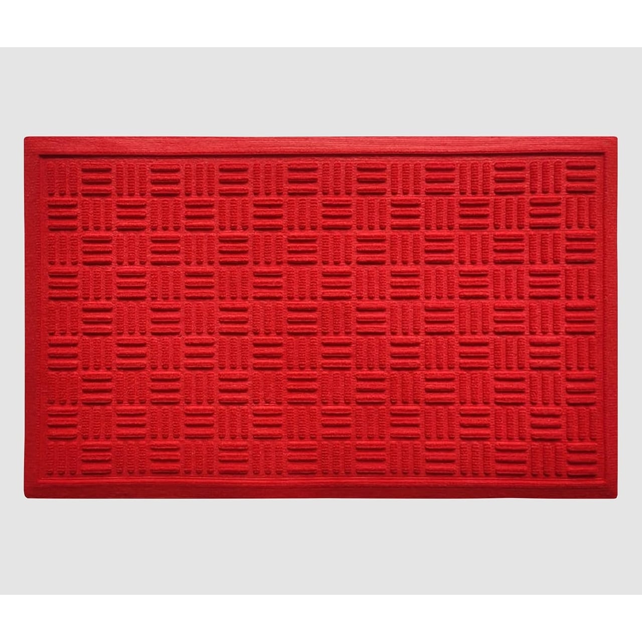 A1 Home Collections New All Weather Superior Dirt and Moisture Absorbing Polypropylene Door Mat with Non-Slip Backing