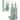 COOK WITH COLOR Glass Olive Oil Bottle Dispenser - 2 Pack- 17oz Oil and Vinegar Carafe Decanter