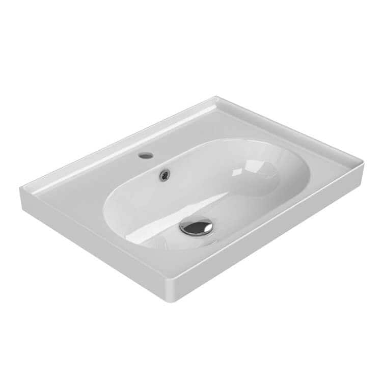 Nameeks CeraStyle 043100-U-One Hole Arya 25-1/2" Rectangular Ceramic