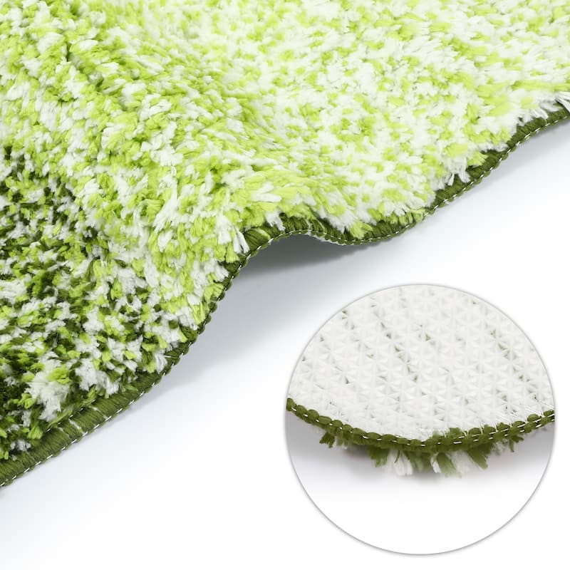 1 Pcs Polyester Bathroom Mat Non Slip Soft Bath Mats Rugs, Machine Washable