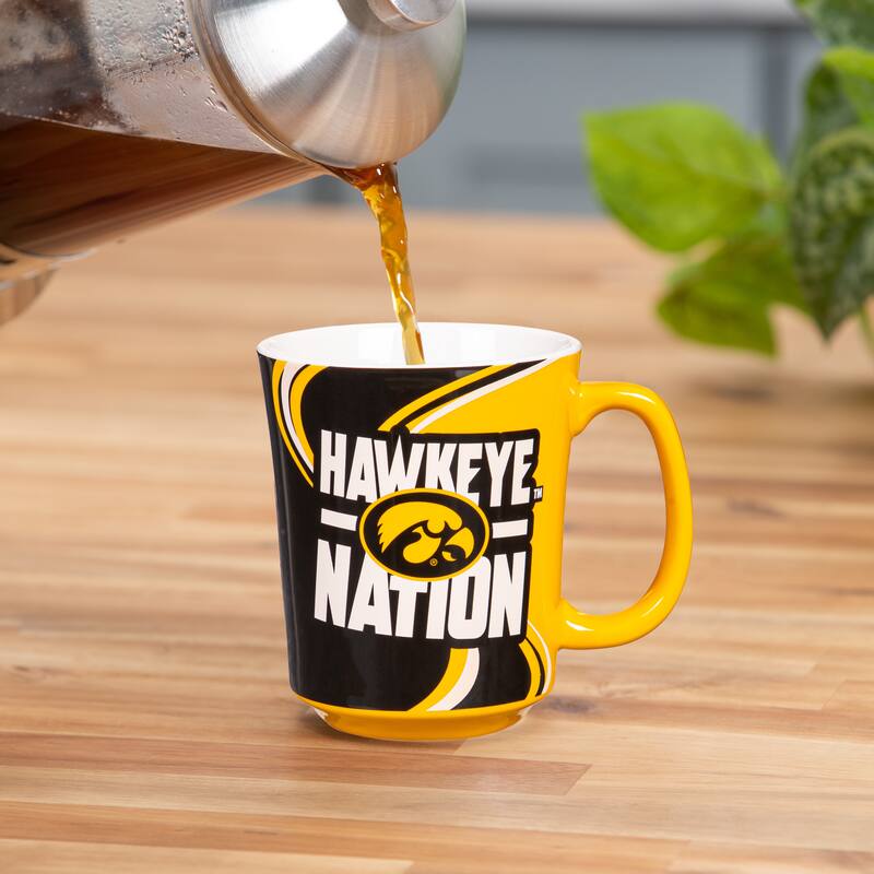 University of Iowa, 14 oz Ceramic Coffee Mug w/ Gift Box