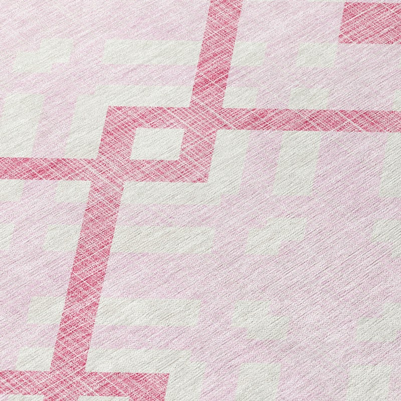 Machine Washable Indoor/ Outdoor Chantille Trellis Modern Rug