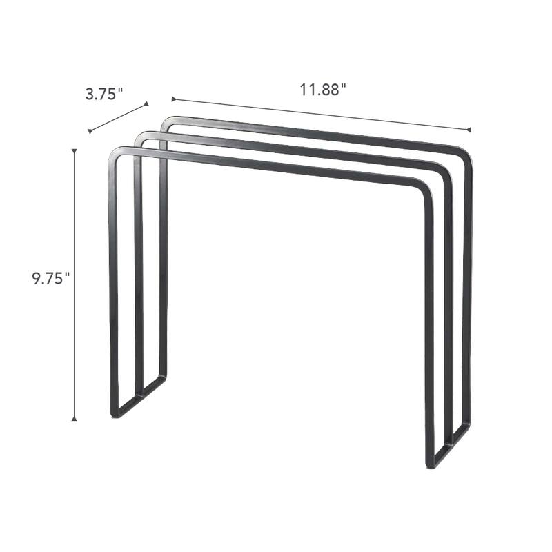 Yamazaki Home Dish Towel Hanger, Steel - L 3.94 x W 11.81 x H 9.84 inches
