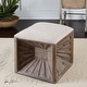 preview thumbnail 2 of 0, Uttermost Jia Wooden Burst Base Ottoman