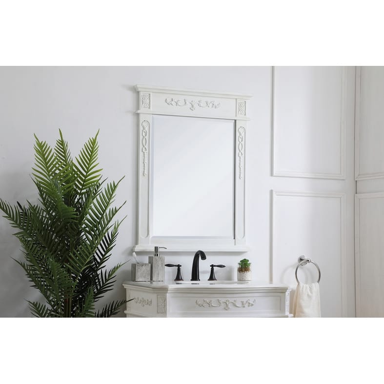Elegant Lighting Antique Beige Vanity Mirror (22" x 28")
