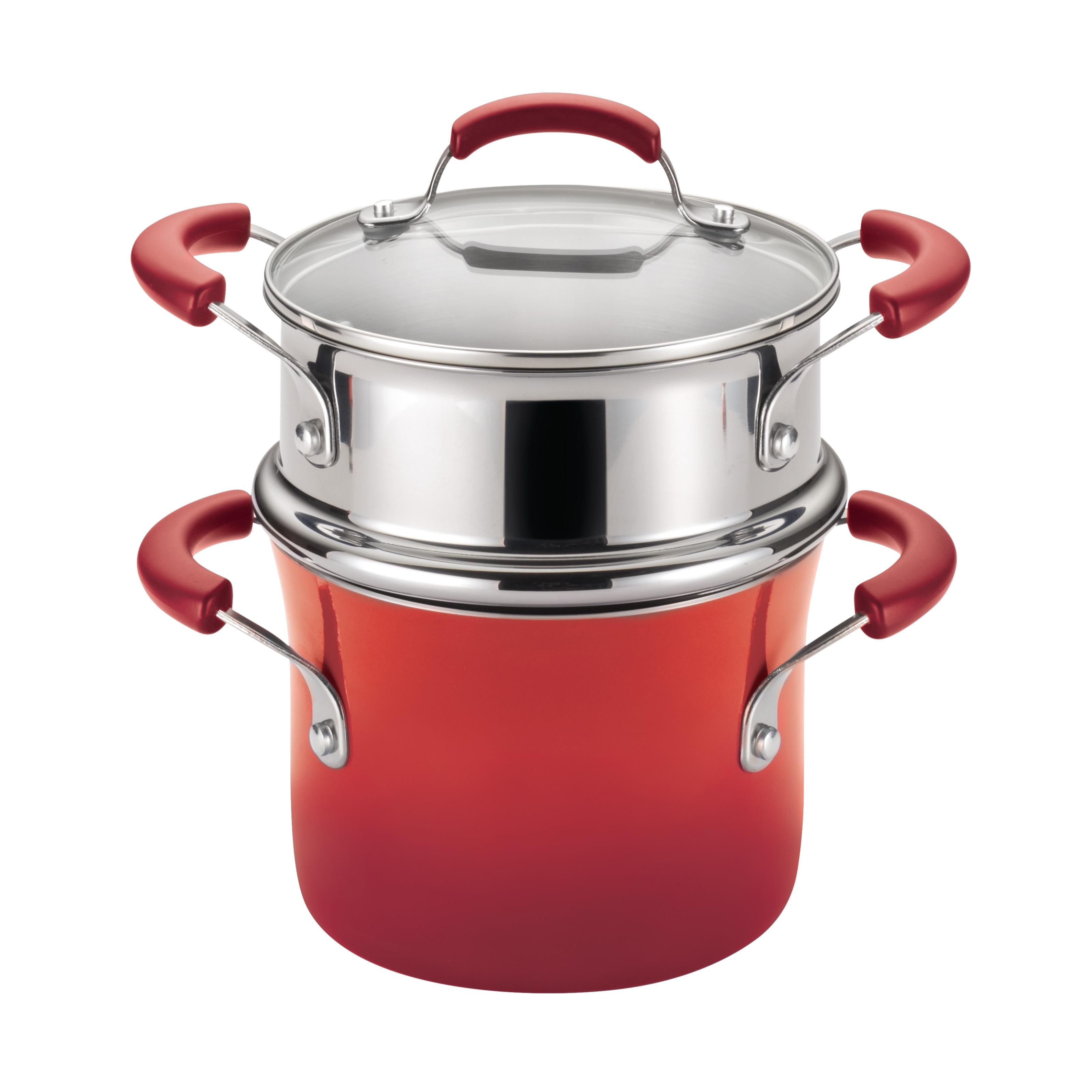 https://ak1.ostkcdn.com/images/products/is/images/direct/411aa902cbaad5c4c08b8ce6bcb9231359c59b17/Rachael-Ray-Classic-Brights-Hard-Enamel-Nonstick-Sauce-Pot-and-Steamer-Insert-Set-with-Lid%2C-3-Quart%2C-Red-Gradient.jpg