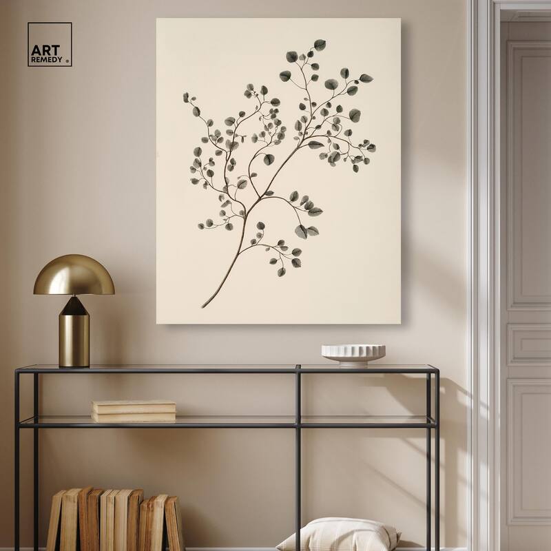 Bilberry Branch Canvas by Art Remedy, Gallery Wrapped