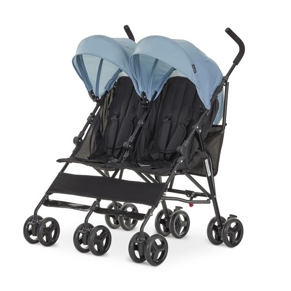 slide 2 of 20, Dream On Me Twin Venture Umbrella Stroller Light Blue