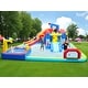 preview thumbnail 5 of 11, Inflatable Water Park with Slide and Blower,Outdoor Bounce House Splash Pool, ETL Certified Blower Included,Backyard Water Slide
