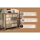 preview thumbnail 2 of 8, 25.59" Vintage Wooden Multicolor Carved Storage 7 Drawers Dresser