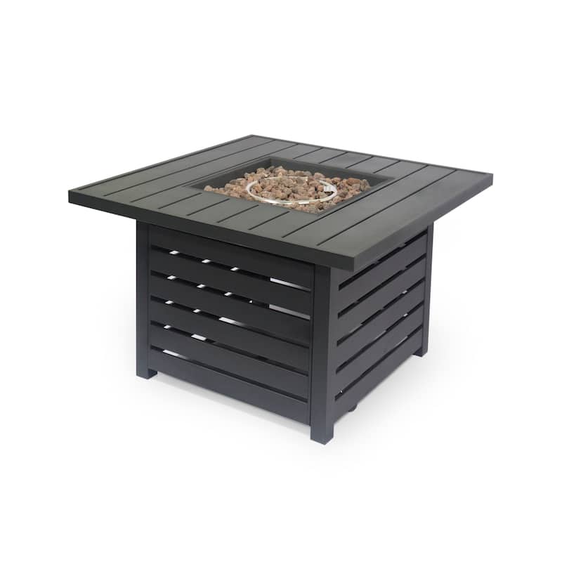 Rene Black Iron Fire Pit by Christopher Knight Home - N/A