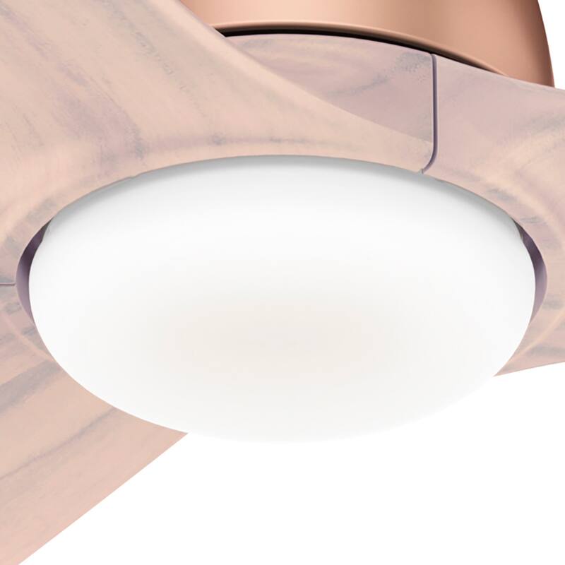 Hunter 54" Norden Ceiling Fan with LED Light Kit and Handheld Remote - Satin Copper
