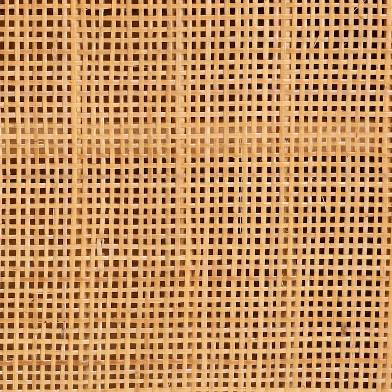 bali & pari Ovalet Modern Bohemian Natural Brown Rattan 2-Door Sideboard