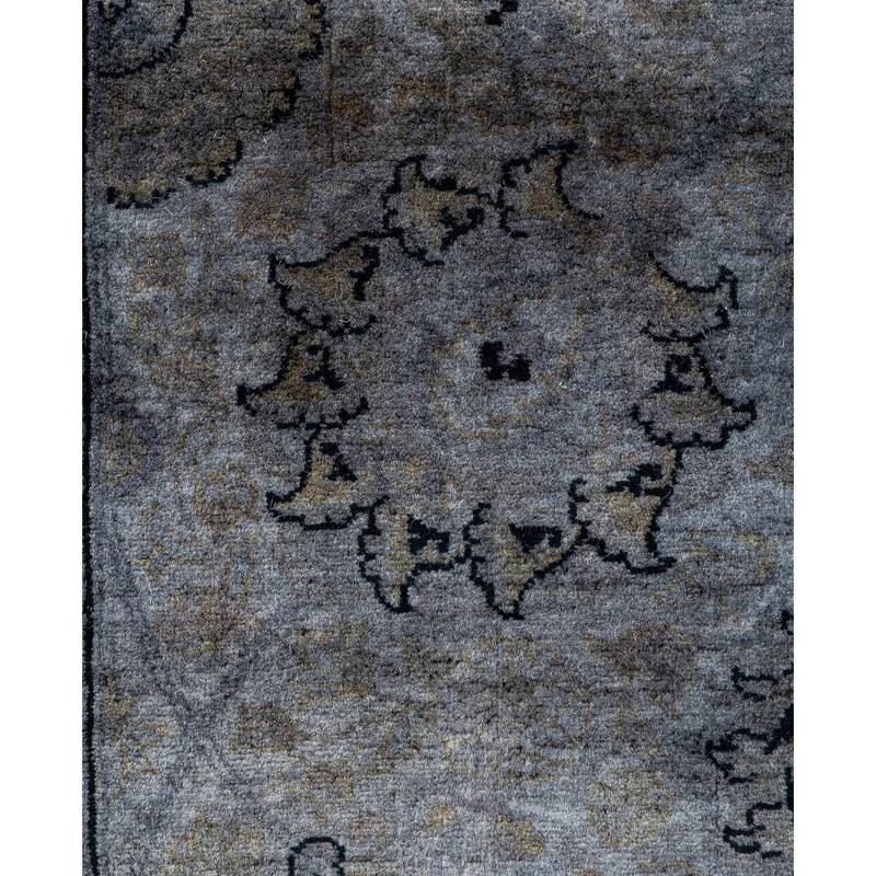 Overdyed One-of-a-Kind Hand-Knotted Area Rug - Gray - 2' 6" x 6' 0"