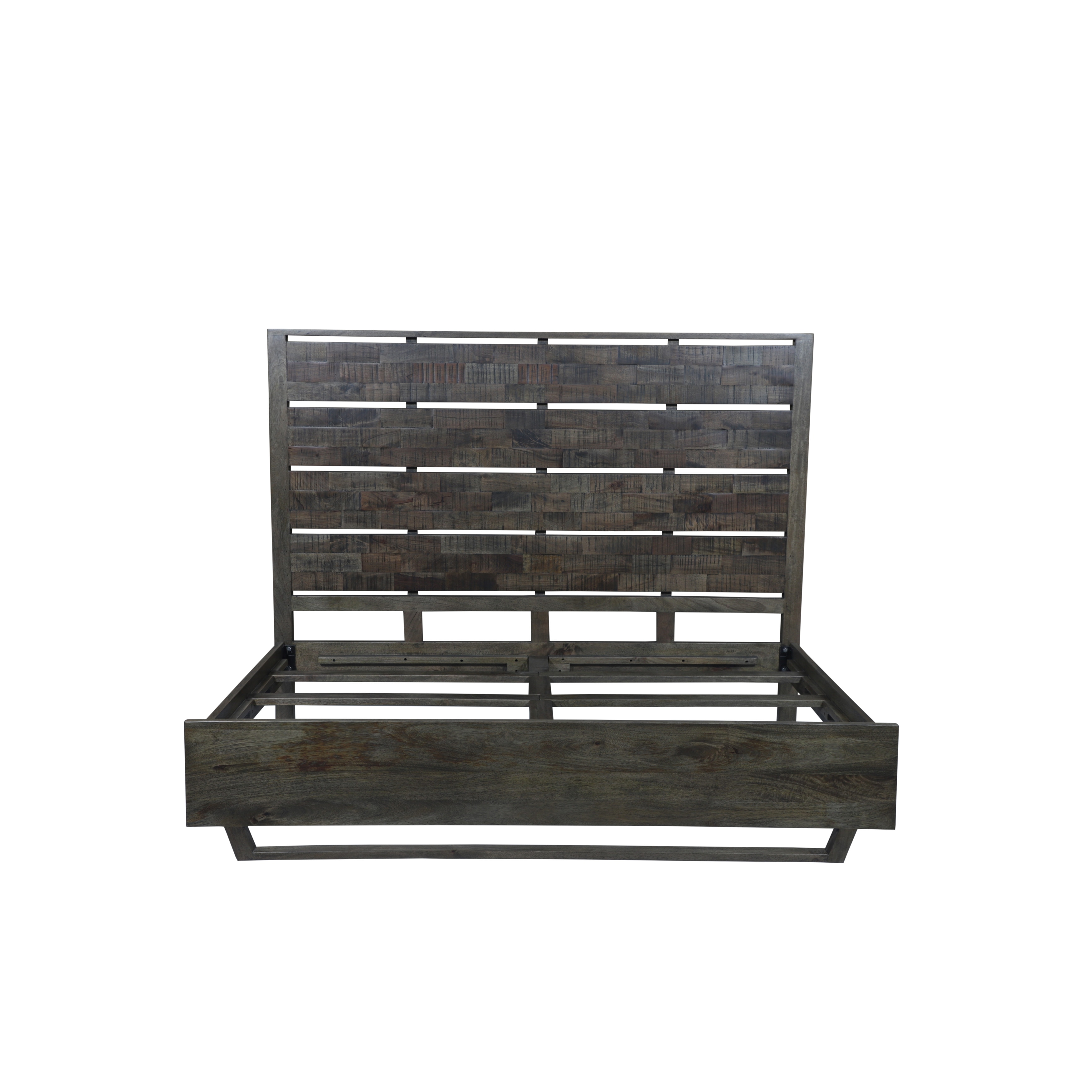 King Panel Bed with Solid Wood Frame