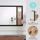 preview thumbnail 2 of 34, Martha Stewart Dry Erase Magnetic Monthly Calendar/Cork Board - Woodgrain Frame